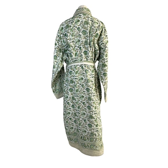 Block Print Reversible Robe - Picture 2 of 7